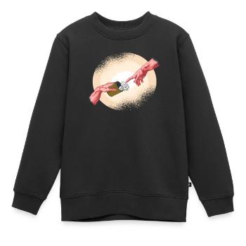 Schocken Shirt gesegnete Würfel Glück Knobeln - Kinder Premium Organic Sweatshirt - Schwarz - Vorne - AI Model Kid Female (0cm)