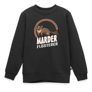 Marder Flüsterer - Kinder Premium Organic Sweatshirt - Schwarz - Vorne - AI Model Kid Female (0cm)