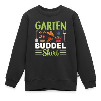 Garten Gemüse Schrebergarten - Kinder Premium Organic Sweatshirt - Schwarz - Vorne - AI Model Kid Female (0cm)