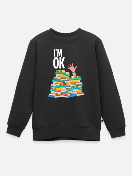 Livres - Sweat Premium enfant bio - noir