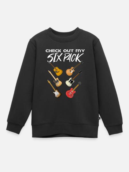 Gitarre - Kinder Premium Organic Sweatshirt - Schwarz