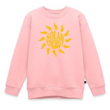 Énergie solaire - Sweat Premium enfant bio - rose - Devant - AI Model Kid Female (0cm)