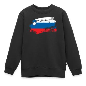 slovénie slovénie - Sweat Premium enfant bio - noir - Devant - AI Model Kid Female (0cm)