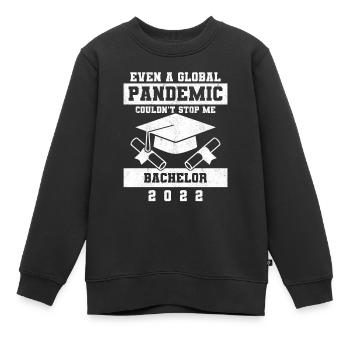 Diplôme de baccalauréat 2022 Diplôme Baccalauréat Diplômé - Sweat Premium enfant bio - noir - Devant - AI Model Kid Female (0cm)