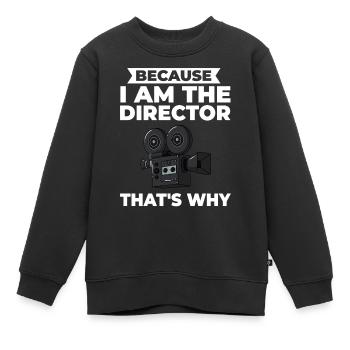 Filmregisseur Filmemacher Filmen Kamera Film - Kinder Premium Organic Sweatshirt - Schwarz - Vorne - AI Model Kid Female (0cm)