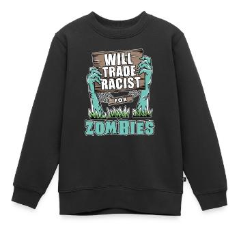 Anti Rassismus - Kinder Premium Organic Sweatshirt - Schwarz - Vorne - AI Model Kid Female (0cm)