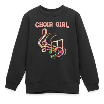 Chor Chorsänger - Kinder Premium Organic Sweatshirt - Schwarz - Vorne - AI Model Kid Female (0cm)