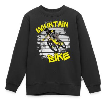 Mountainbiker / MTB Downhill Fahrrad Sprüche Bike - Kinder Premium Organic Sweatshirt - Schwarz - Vorne - AI Model Kid Female (0cm)