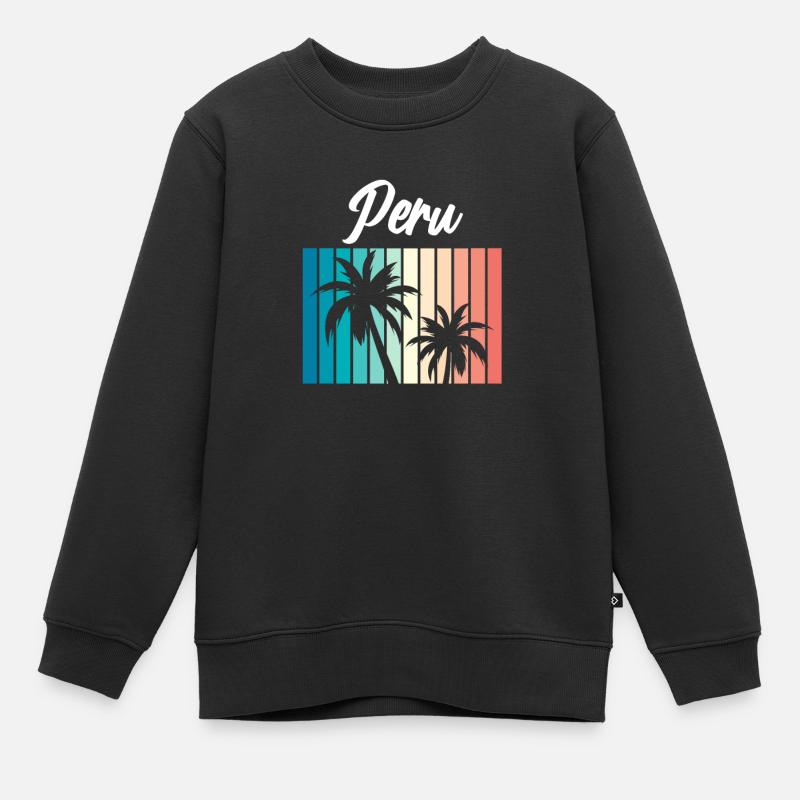 Peru Souvenir Südamerika Peruanisch Peru Urlaub - Kinder Premium Organic Sweatshirt - Schwarz