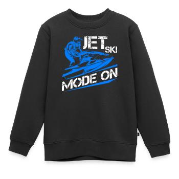 Jetski Jet Ski Motorschlitten - Kinder Premium Organic Sweatshirt - Schwarz - Vorne - AI Model Kid Female (0cm)