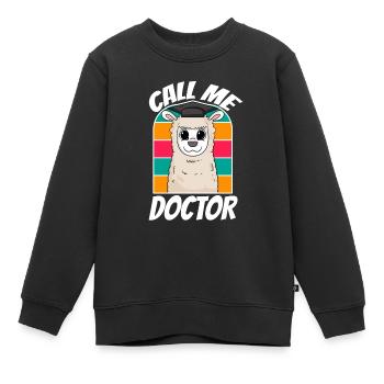 Thèse de doctorat Doctorat Doctorat - Sweat Premium enfant bio - noir - Devant - AI Model Kid Female (0cm)