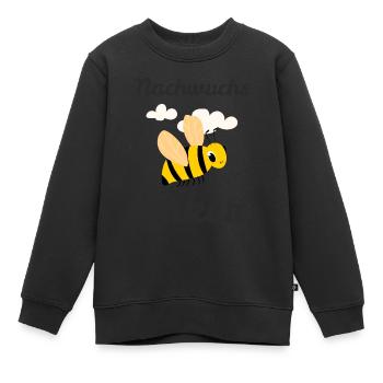 Nachwuchsimker Imker Imkerin Bienen Bienenzüchter - Kinder Premium Organic Sweatshirt - Schwarz - Vorne - AI Model Kid Female (0cm)