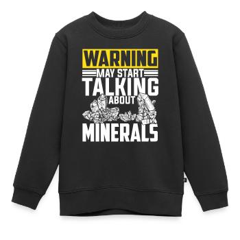 Drôle de jeu de mots géologue - Sweat Premium enfant bio - noir - Devant - AI Model Kid Female (0cm)