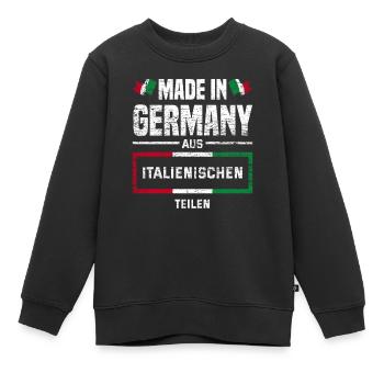 Italien Italiener - Kinder Premium Organic Sweatshirt - Schwarz - Vorne - AI Model Kid Female (0cm)