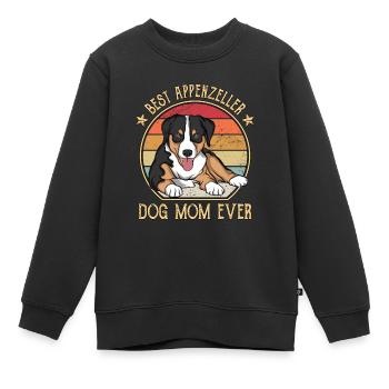 Appenzeller Sennenhund Kuscheltier Hund - Kinder Premium Organic Sweatshirt - Schwarz - Vorne - AI Model Kid Female (0cm)