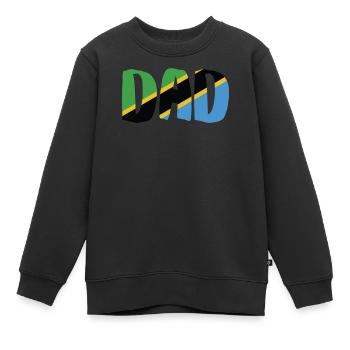 Tanzanie Papa - Sweat Premium enfant bio - noir - Devant - AI Model Kid Female (0cm)