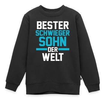 Bester Schwiegersohn - Kinder Premium Organic Sweatshirt - Schwarz - Vorne - AI Model Kid Female (0cm)