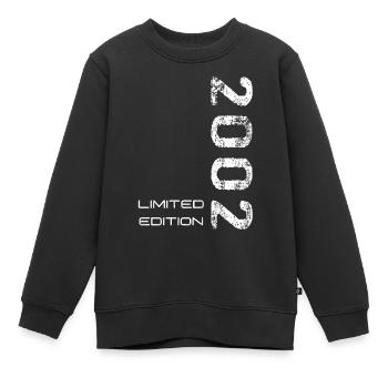 Ich bin Baujahr 2002 - Kinder Premium Organic Sweatshirt - Schwarz - Vorne - AI Model Kid Female (0cm)