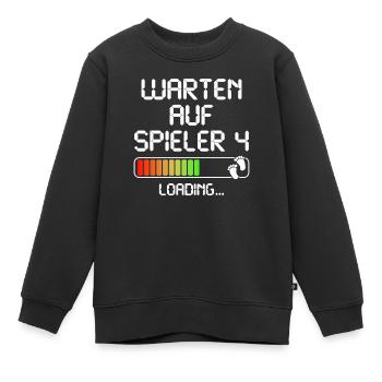 Zweites Mal Papa Mama Vater Mutter Zweites Kind - Kinder Premium Organic Sweatshirt - Schwarz - Vorne - AI Model Kid Female (0cm)
