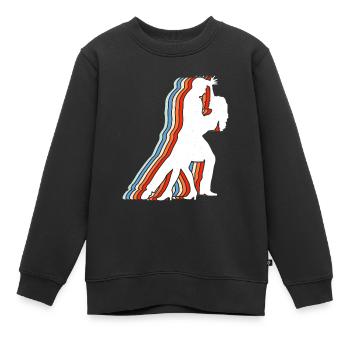 Danse de salon Danse de couple - Sweat Premium enfant bio - noir - Devant - AI Model Kid Female (0cm)