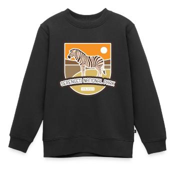 Parc national du Serengeti - Tanzanie - Sweat Premium enfant bio - noir - Devant - AI Model Kid Female (0cm)