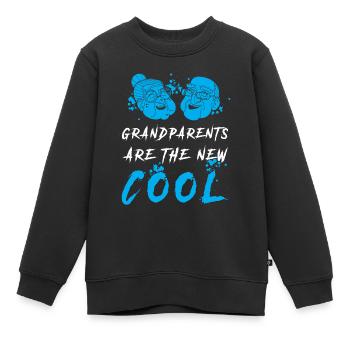 Les grands-parents aînés disent - Sweat Premium enfant bio - noir - Devant - AI Model Kid Female (0cm)