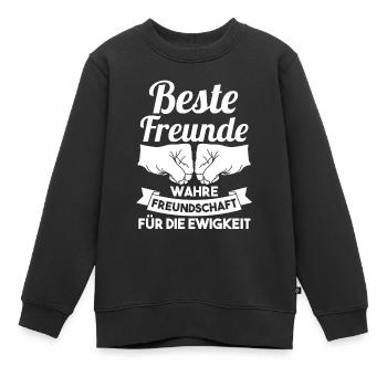 Bester Freund - Kinder Premium Organic Sweatshirt - Schwarz - Vorne - AI Model Kid Female (0cm)