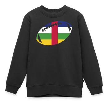 football République centrafricaine - Sweat Premium enfant bio - noir - Devant - AI Model Kid Female (0cm)