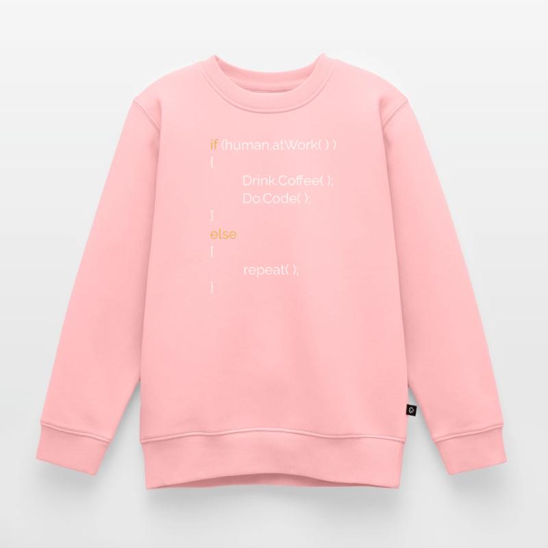 Programmierer Informatiker Kaffee Geschenk C# Java Kinder Premium Organic Sweatshirt
