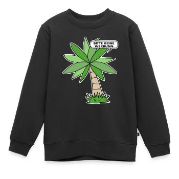 Bitte keine Werbung - Kinder Premium Organic Sweatshirt - Schwarz - Vorne - AI Model Kid Female (0cm)