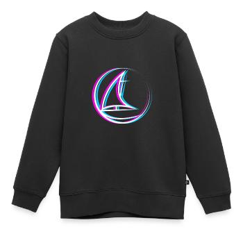 Segel Saison - Segelboot - Kinder Premium Organic Sweatshirt - Schwarz - Vorne - AI Model Kid Female (0cm)
