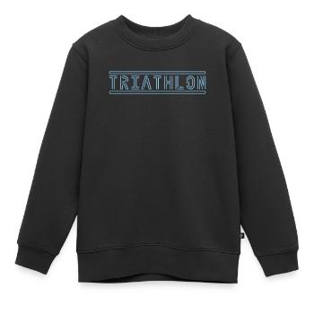 Triathlon - Kinder Premium Organic Sweatshirt - Schwarz - Vorne - AI Model Kid Female (0cm)