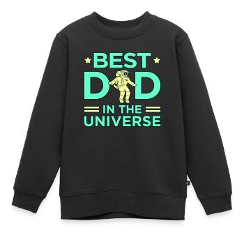 Weltraum - Kinder Premium Organic Sweatshirt - Schwarz - Vorne - AI Model Kid Female (0cm)