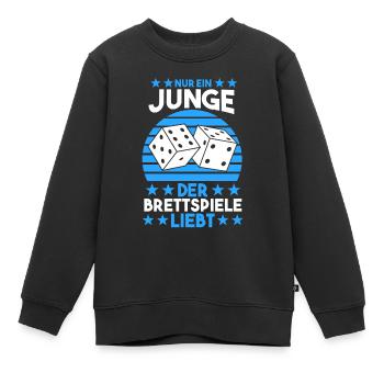 Brettspiel Brettspiele - Kinder Premium Organic Sweatshirt - Schwarz - Vorne - AI Model Kid Female (0cm)