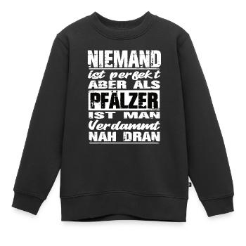 Pfälzer - Kinder Premium Organic Sweatshirt - Schwarz - Vorne - AI Model Kid Female (0cm)