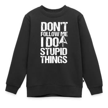 Pfeilspitze Sammler Bogenschießen Artefakt - Kinder Premium Organic Sweatshirt - Schwarz - Vorne - AI Model Kid Female (0cm)