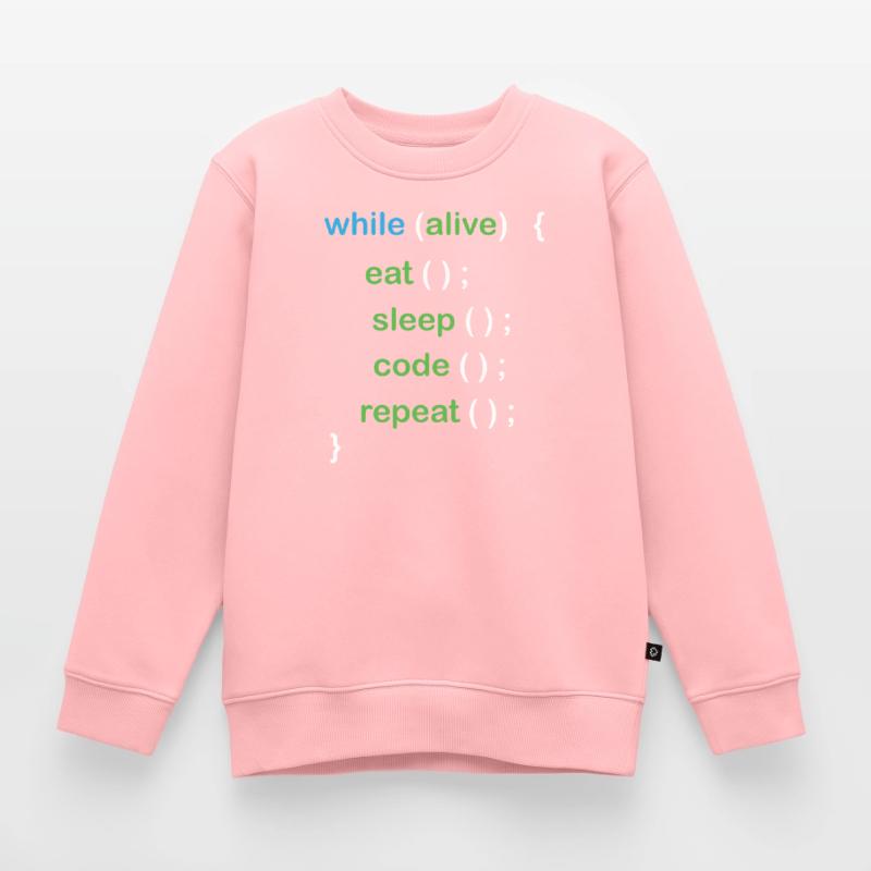 Python Coding Software Developer Kids Premium Organic Sweatshirt