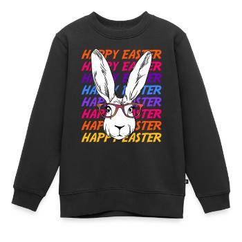 Ostern - Kinder Premium Organic Sweatshirt - Schwarz - Vorne - AI Model Kid Female (0cm)