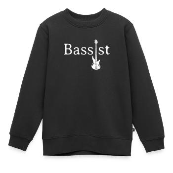 basse basse basse - Sweat Premium enfant bio - noir - Devant - AI Model Kid Female (0cm)