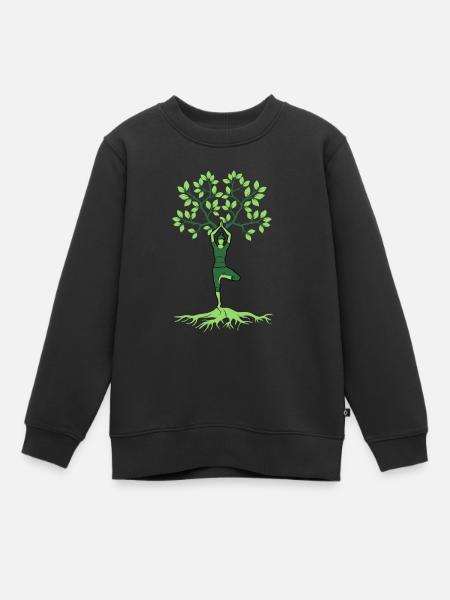 Yoga Yogi - Sweat Premium enfant bio - noir