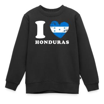 J’adore le Honduras - Sweat Premium enfant bio - noir - Devant - AI Model Kid Female (0cm)