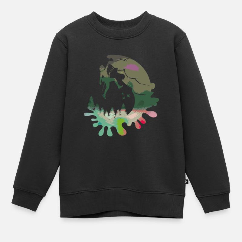 Climber - Kids Premium Organic Sweatshirt - black