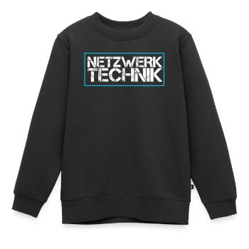 Netzwerk Technik - Kinder Premium Organic Sweatshirt - Schwarz - Vorne - AI Model Kid Female (0cm)