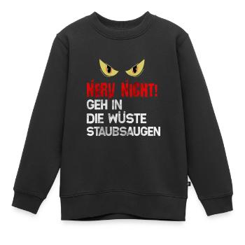 Lustiger Spruch - Kinder Premium Organic Sweatshirt - Schwarz - Vorne - AI Model Kid Female (0cm)