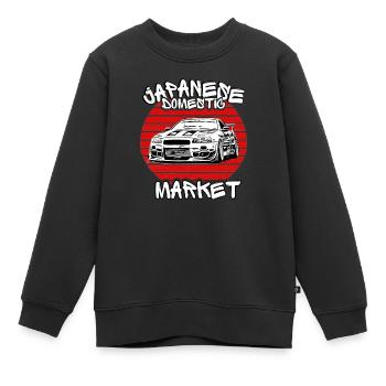 Jdm / Tuning / Turbocompresseur / Jantes / Chiptuning - Sweat Premium enfant bio - noir - Devant - AI Model Kid Female (0cm)
