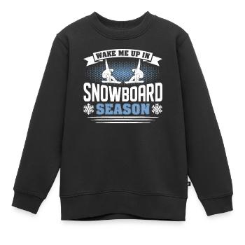 Snowboarder Snowboarden Snowboard - Kinder Premium Organic Sweatshirt - Schwarz - Vorne - AI Model Kid Female (0cm)