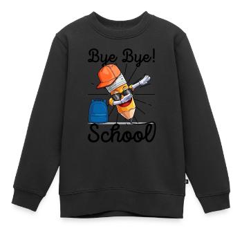 Diplôme d’études primaires Certificat de fin d’études - Sweat Premium enfant bio - noir - Devant - AI Model Kid Female (0cm)