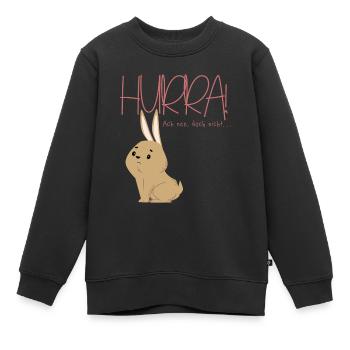 hurra... nicht - Kinder Premium Organic Sweatshirt - Schwarz - Vorne - AI Model Kid Female (0cm)