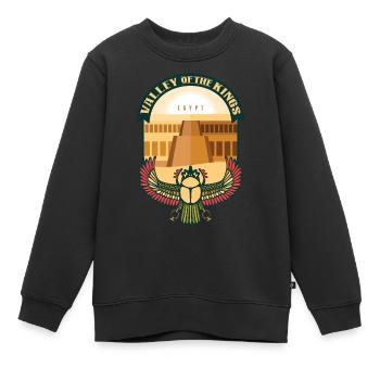 Vallée des Rois – Égypte - Sweat Premium enfant bio - noir - Devant - AI Model Kid Female (0cm)