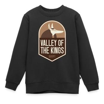 Vallée des Rois – Égypte - Sweat Premium enfant bio - noir - Devant - AI Model Kid Female (0cm)